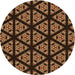 Square Machine Washable Transitional Black Brown Rug in a Living Room, wshpat2527org