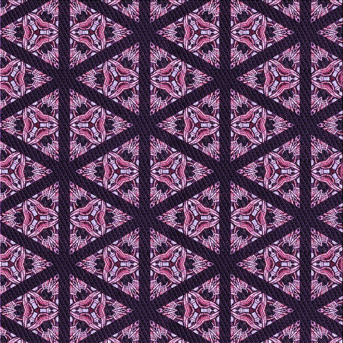 Round Patterned Orchid Purple Rug, pat2527pur