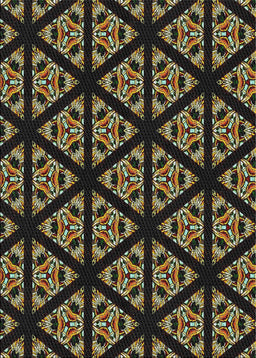 Machine Washable Transitional Black Brown Rug, wshpat2527