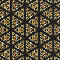 Sideview of Machine Washable Transitional Black Brown Rug, wshpat2527