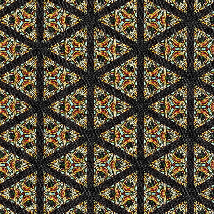 Sideview of Machine Washable Transitional Black Brown Rug, wshpat2527