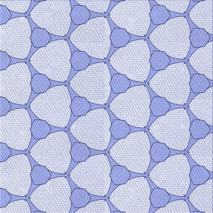 Round Patterned Lavender Blue Rug, pat2528blu