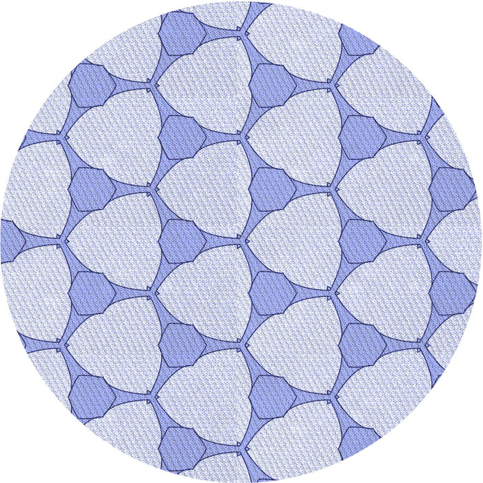 Square Patterned Lavender Blue Rug, pat2528blu