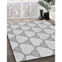 Patterned Platinum Gray Rug, pat2528gry