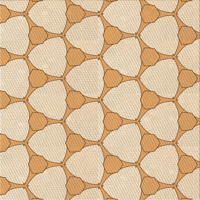 Round Machine Washable Transitional Golden Blonde Gold Rug, wshpat2528org