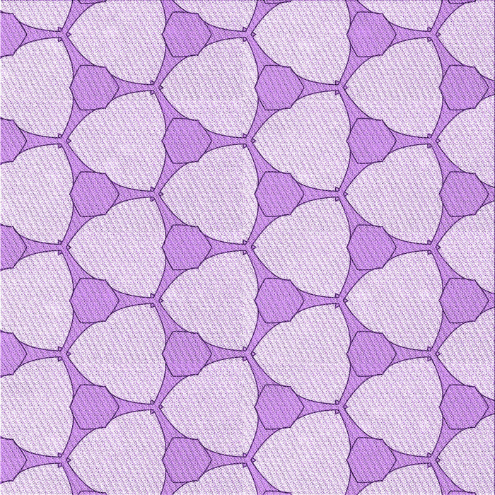 Round Patterned Purple Rug, pat2528pur