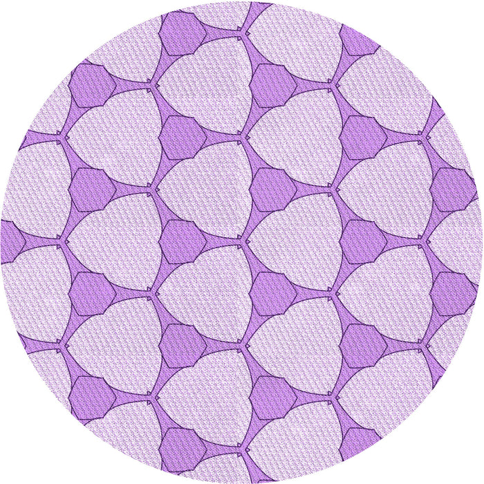 Square Machine Washable Transitional Purple Rug in a Living Room, wshpat2528pur