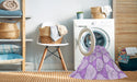 Machine Washable Transitional Purple Rug in a Washing Machine, wshpat2528pur