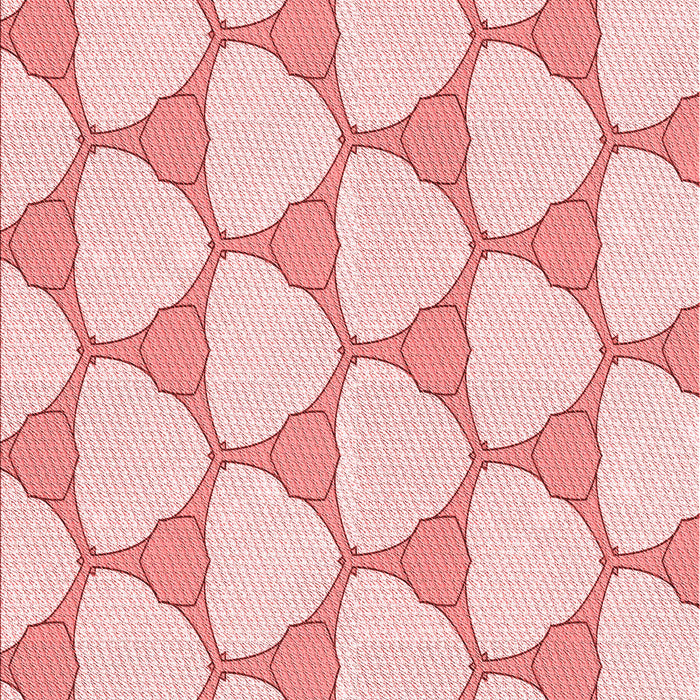 Patterned Light Red Pink Rug, pat2528rd