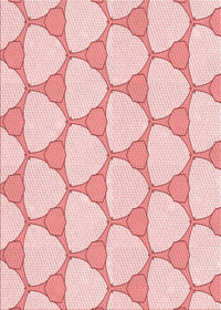 Machine Washable Transitional Light Red Pink Rug, wshpat2528rd