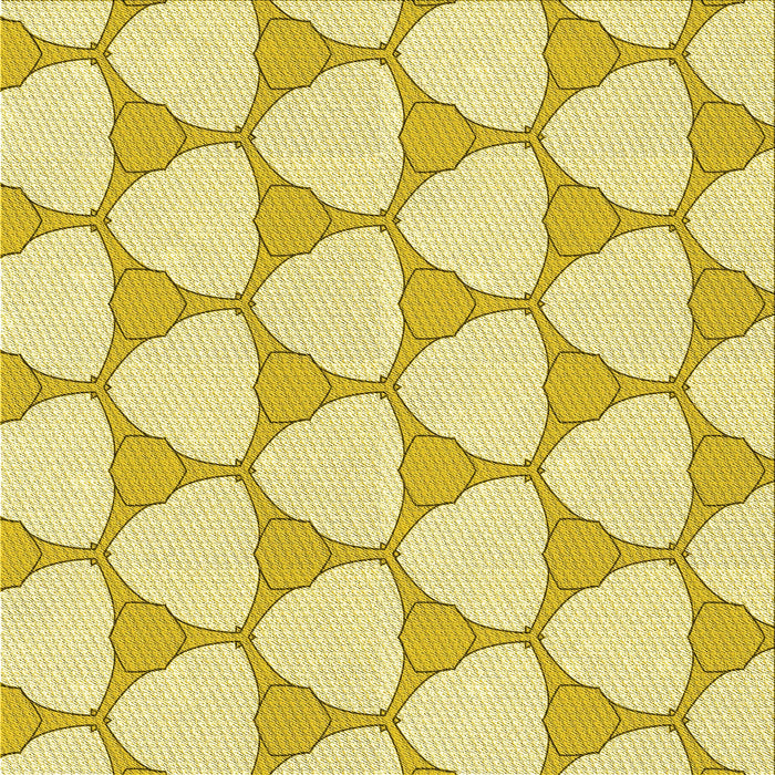 Round Machine Washable Transitional Orange Gold Rug, wshpat2528yw