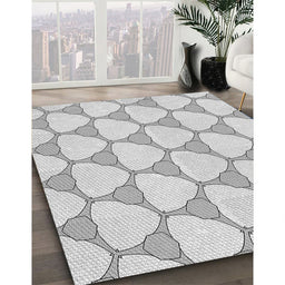 Patterned Off-White Novelty Rug in Family Room, pat2528