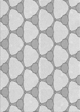 Machine Washable Transitional White Smoke Rug, wshpat2528