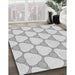 Machine Washable Transitional White Smoke Rug in a Family Room, wshpat2528