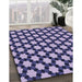 Machine Washable Transitional Blue Rug in a Family Room, wshpat2529blu