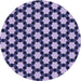 Square Patterned Blue Rug, pat2529blu