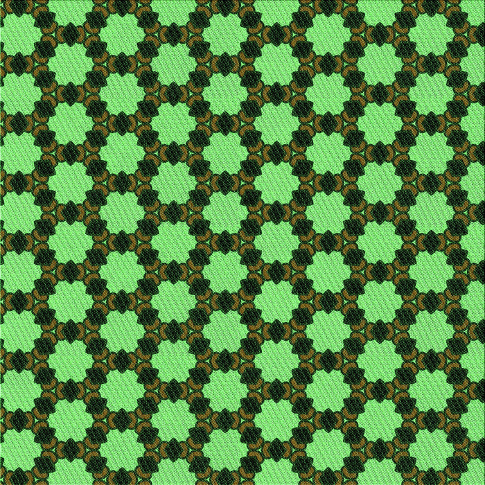 Round Patterned Dark Forest Green Rug, pat2529grn