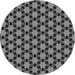 Square Patterned Gunmetal Gray Rug, pat2529gry