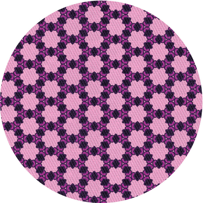 Square Patterned Purple Rug, pat2529pur
