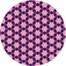 Square Patterned Purple Rug, pat2529pur