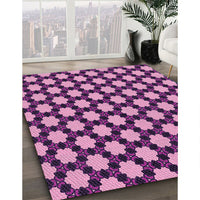 Patterned Purple Rug, pat2529pur