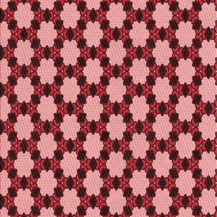 Patterned Pastel Red Pink Rug, pat2529rd