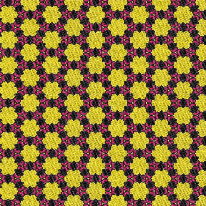 Square Patterned Purple Lily Purple Novelty Rug, pat2529