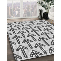 Patterned Platinum Gray Rug, pat253gry