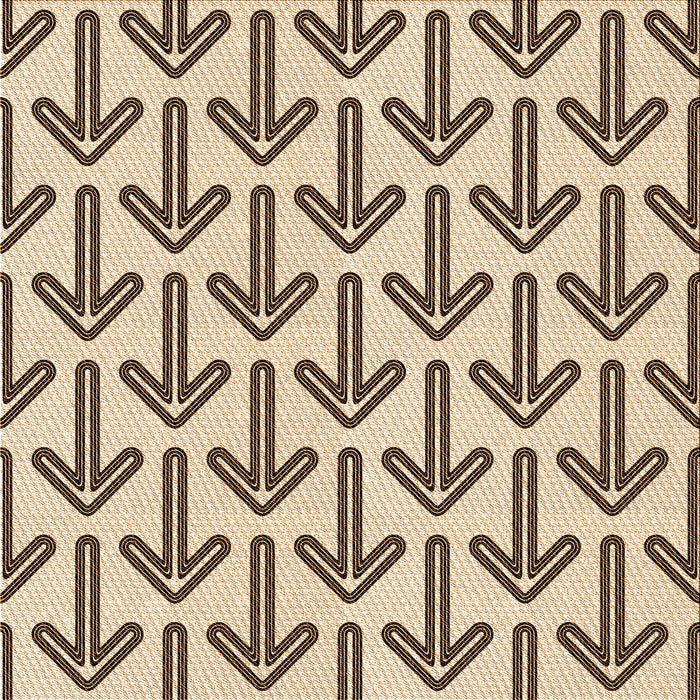 Round Patterned Golden Blonde Gold Rug, pat253org