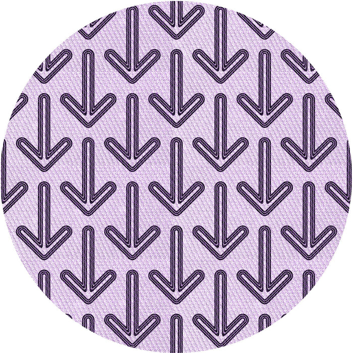 Square Patterned French Lilac Purple Rug, pat253pur