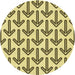 Square Machine Washable Transitional Mustard Yellow Rug in a Living Room, wshpat253yw