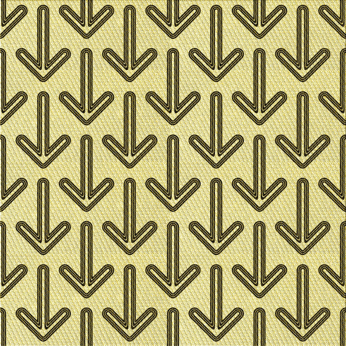 Round Patterned Mustard Yellow Rug, pat253yw