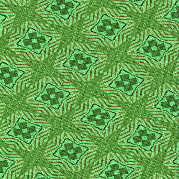 Round Machine Washable Transitional Neon Green Rug, wshpat2530grn