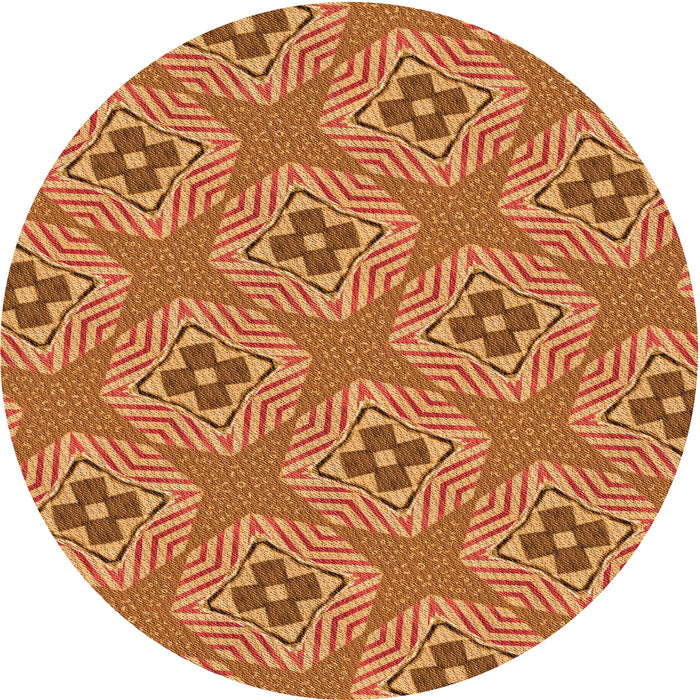 Square Patterned Red Rug, pat2530org