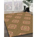 Machine Washable Transitional Mahogany Brown Rug in a Family Room, wshpat2531brn