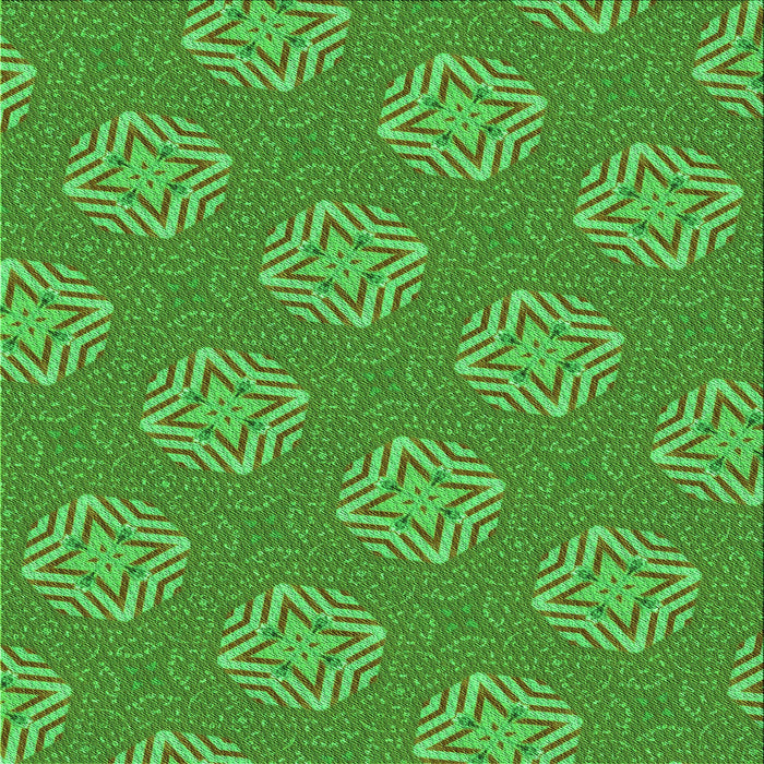 Round Patterned Neon Green Rug, pat2531grn