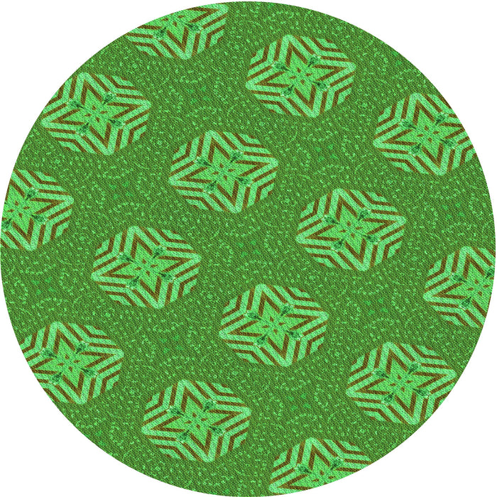 Square Machine Washable Transitional Neon Green Rug in a Living Room, wshpat2531grn