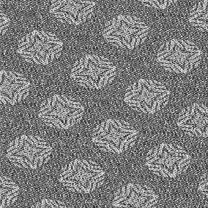 Round Patterned Gray Rug, pat2531gry