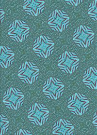 Machine Washable Transitional Bright Turquoise Blue Rug, wshpat2531lblu