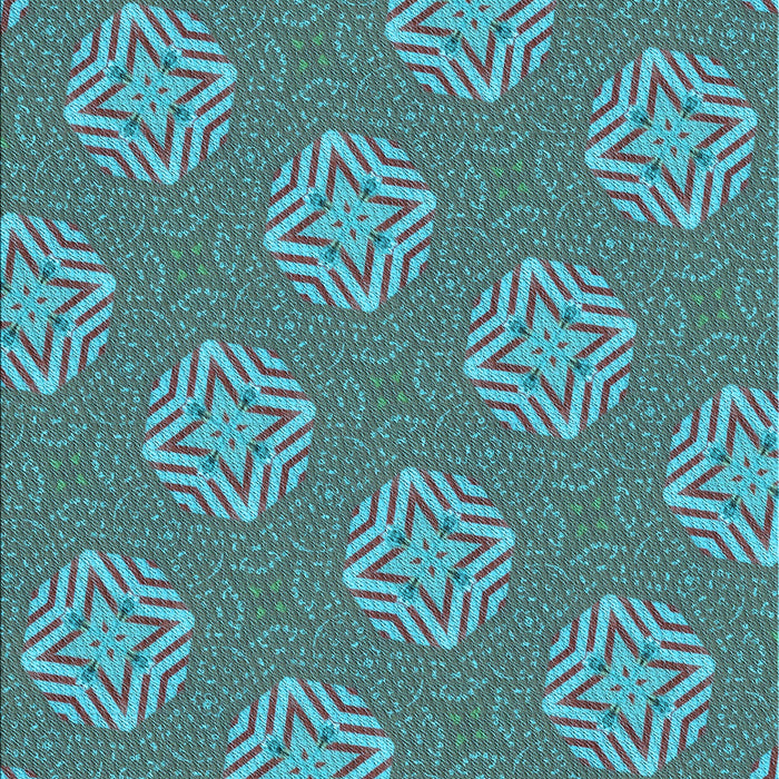 Machine Washable Transitional Bright Turquoise Blue Rug, wshpat2531lblu