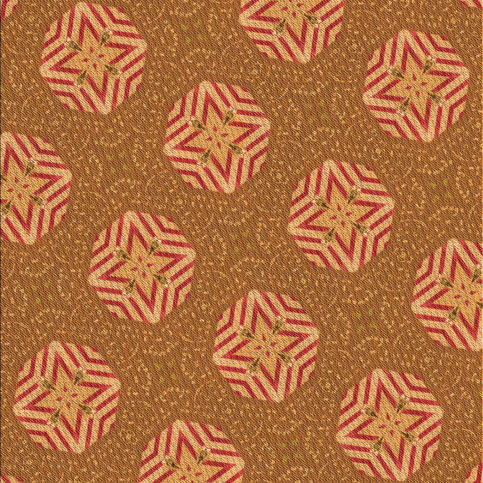 Patterned Mahogany Brown Rug, pat2531org