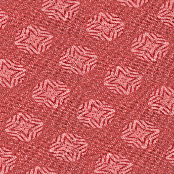 Round Patterned Red Rug, pat2531rd