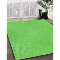 Patterned Emerald Green Rug, pat2532grn