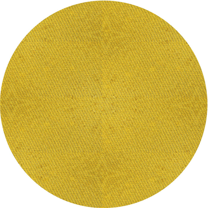 Square Machine Washable Transitional Yellow Rug in a Living Room, wshpat2532yw