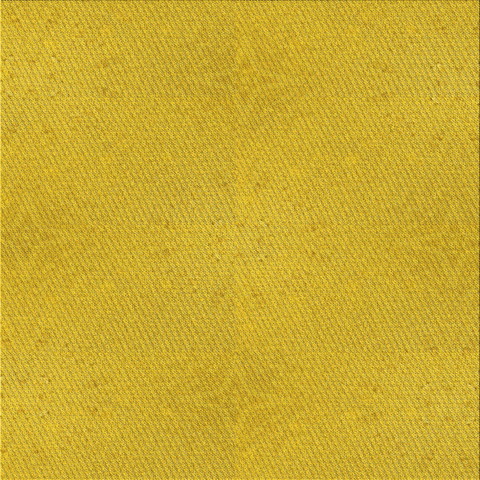 Round Machine Washable Transitional Yellow Rug, wshpat2532yw