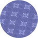 Square Patterned Sky Blue Rug, pat2533blu