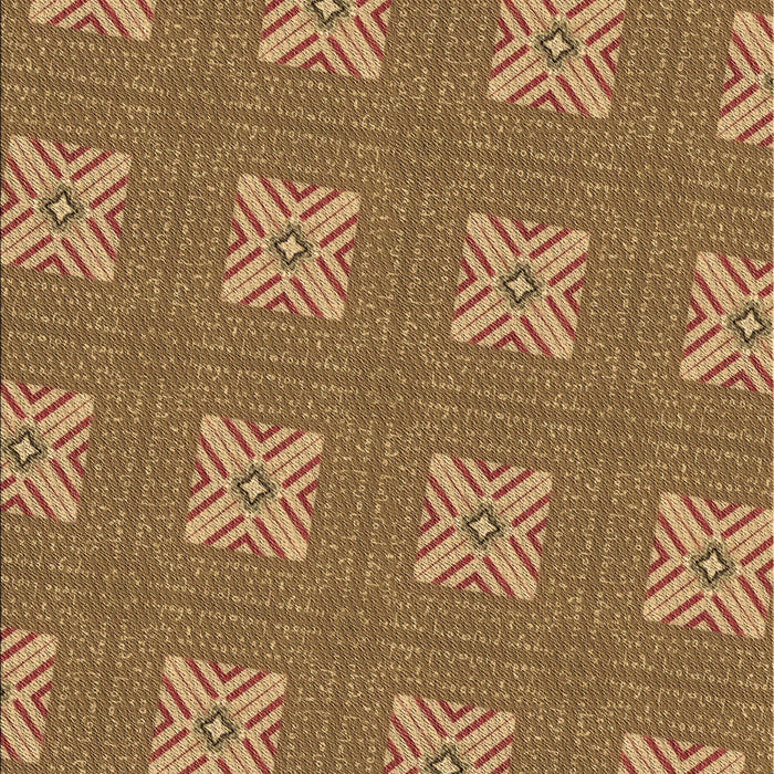 Patterned Saddle Brown Rug, pat2533brn