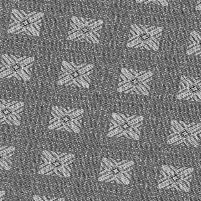 Round Patterned Gray Rug, pat2533gry