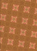Patterned Orange Rug, pat2533org