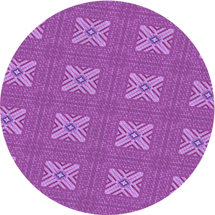 Square Machine Washable Transitional Purple Rug in a Living Room, wshpat2533pur